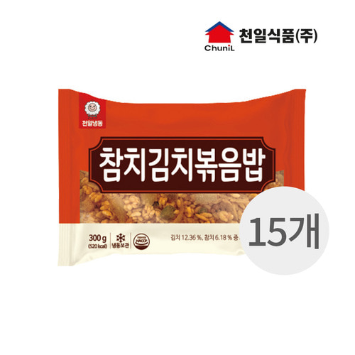 천일식품 간편식 조리식품 즉석 참치 김치 냉동 볶음밥300g x15개