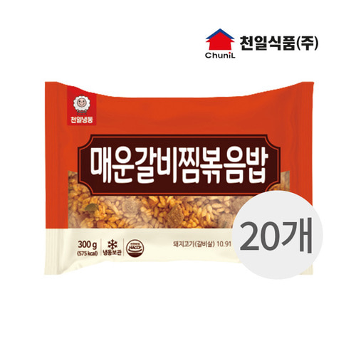 천일식품 냉동 간편식 조리식품 매운갈비찜 냉동 볶음밥300g x20개